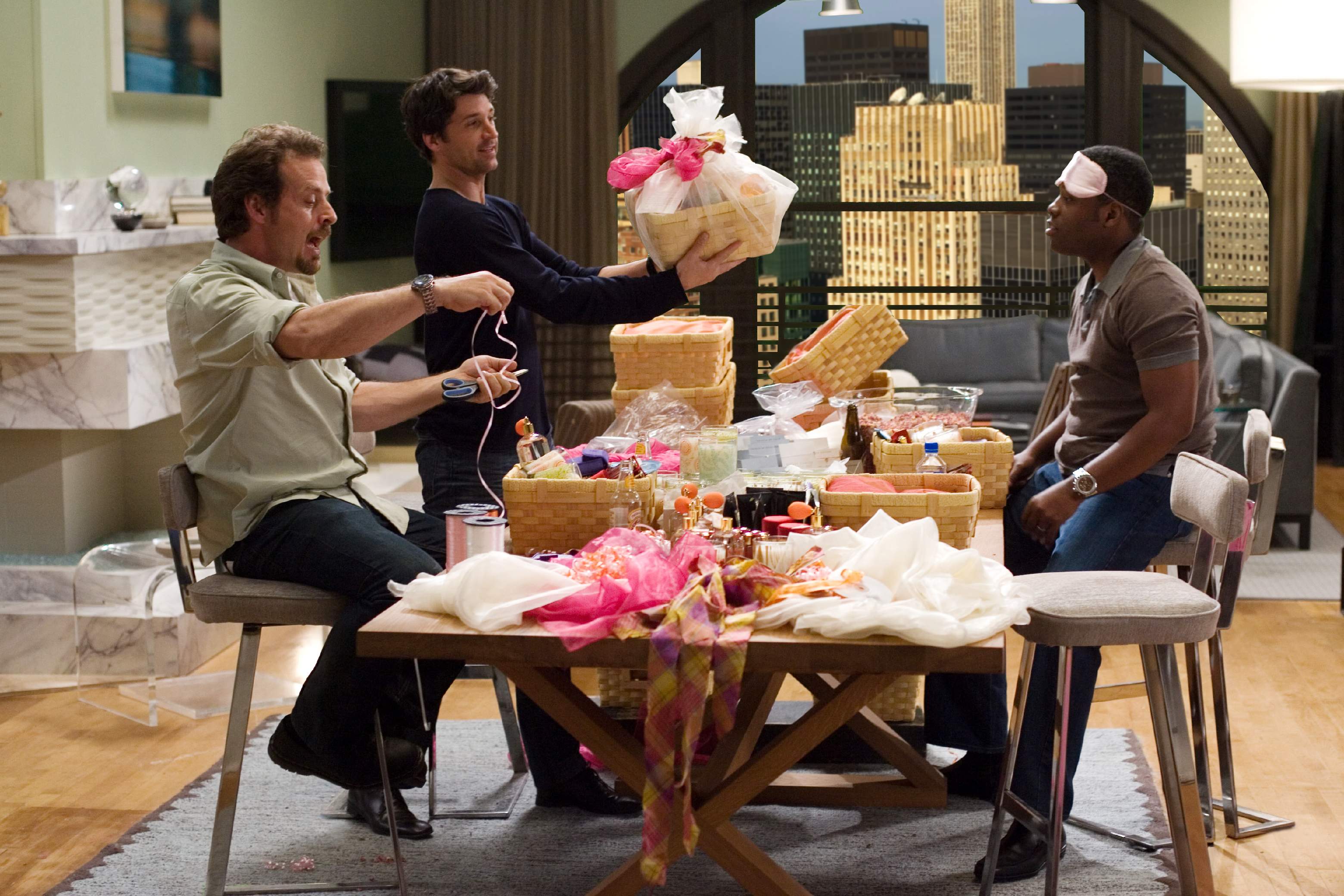 Patrick Dempsey as Tom, Richmond Arquette as Gary and Kadeem Hardison as Felix in Columbia Pictures' Made of Honor (2008). Photo credit: Peter Iovino.