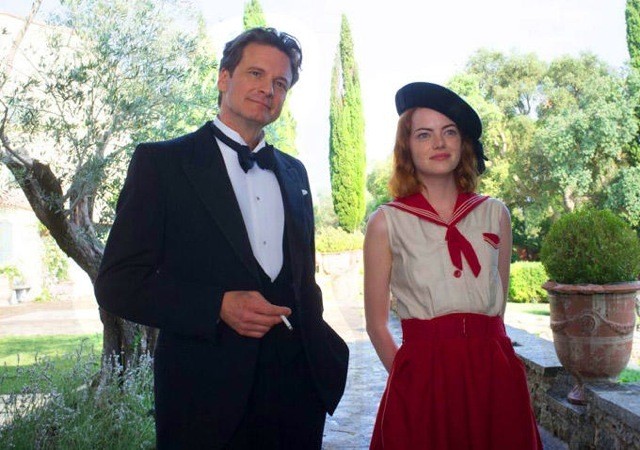Colin Firth stars as Stanley and Emma Stone stars as Sophie in Sony Pictures Classics' Magic in the Moonlight (2014)