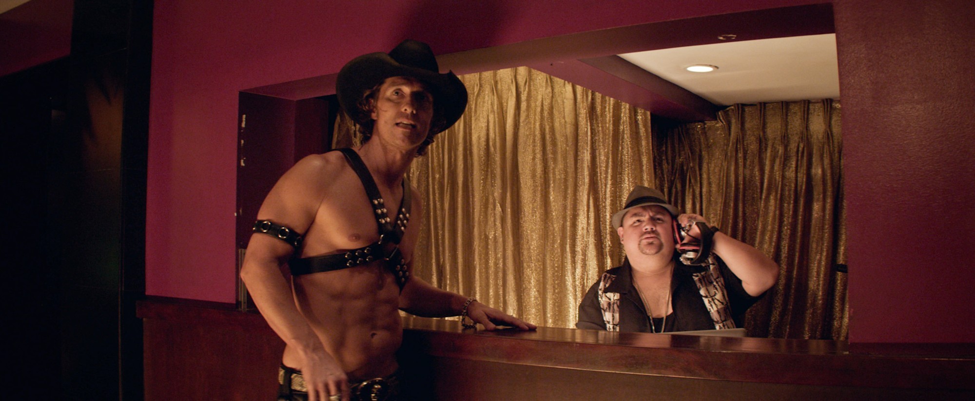 Matthew McConaughey stars as Dallas and Gabriel Iglesias stars as DJ in Warner Bros. Pictures' Magic Mike (2012)