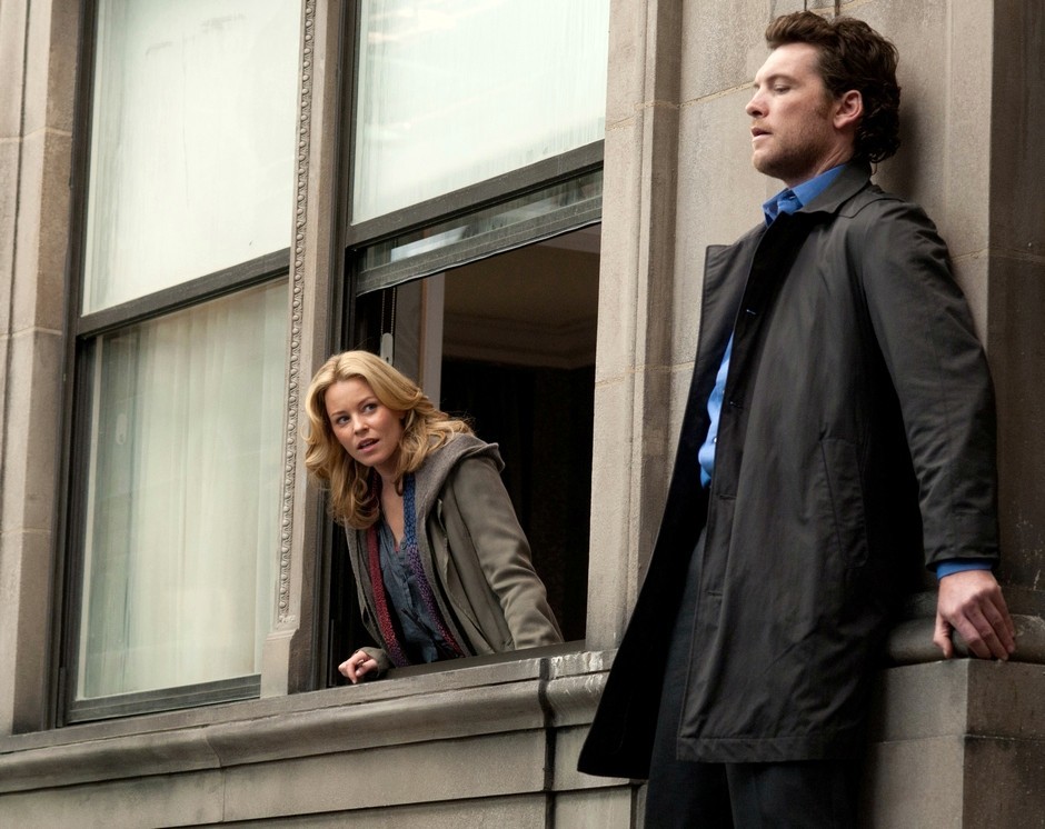 Elizabeth Banks stars as Lydia Anderson and Sam Worthington stars as Nick Cassidy in Summit Entertainment's Man on a Ledge (2012)