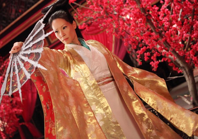 Lucy Liu stars as Madame Blossom in Universal Pictures' The Man with the Iron Fists (2012)