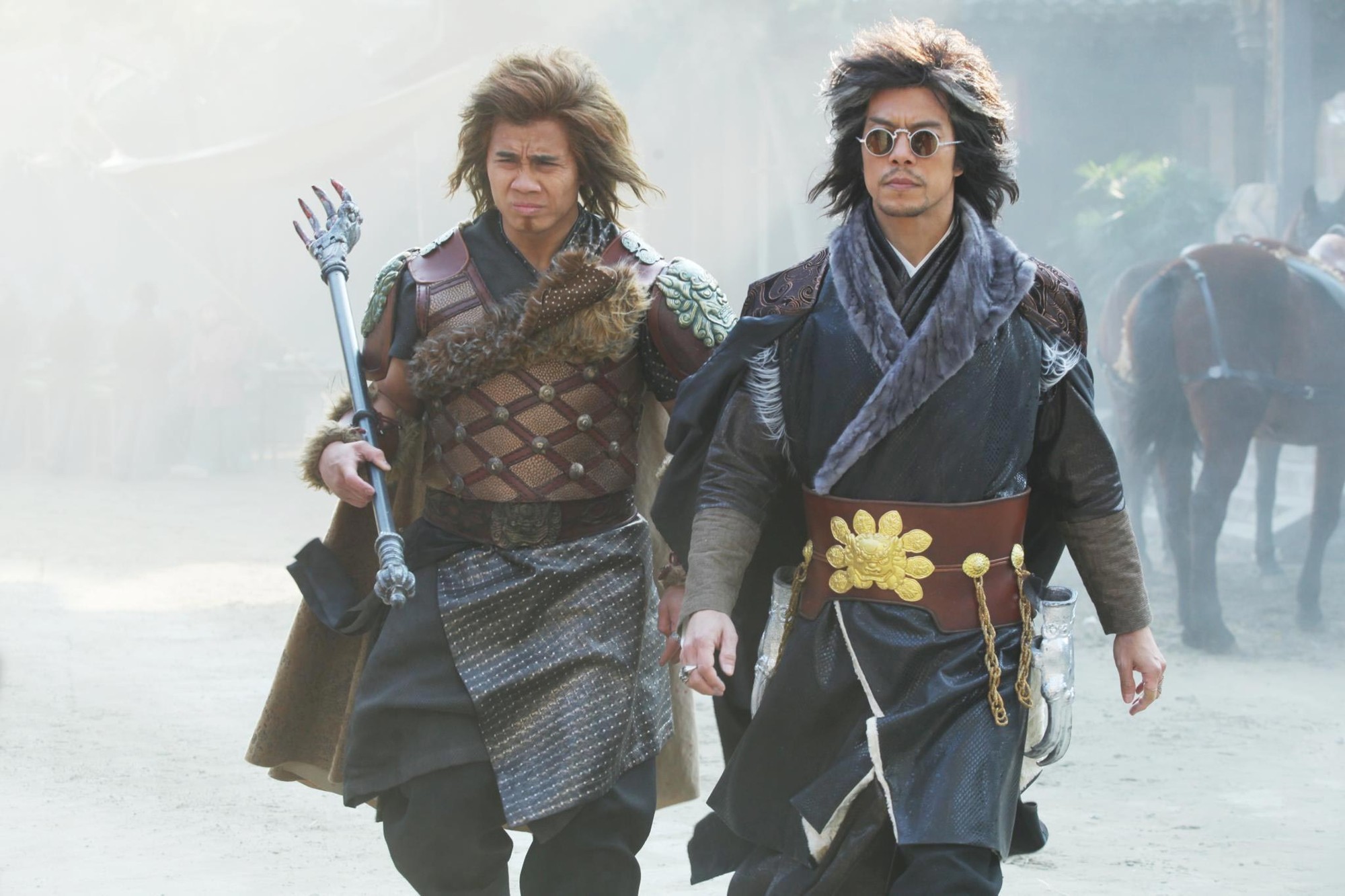 Cung Le stars as Bronze Lion and Byron Mann stars as Silver Lion in Universal Pictures' The Man with the Iron Fists (2012)