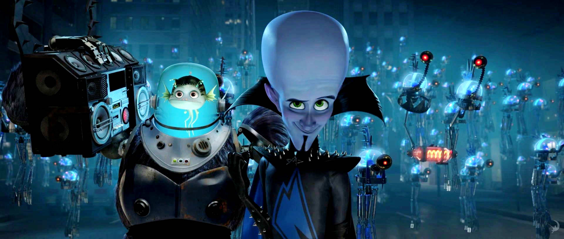 A scene from DreamWorks SKG's MegaMind (2010)