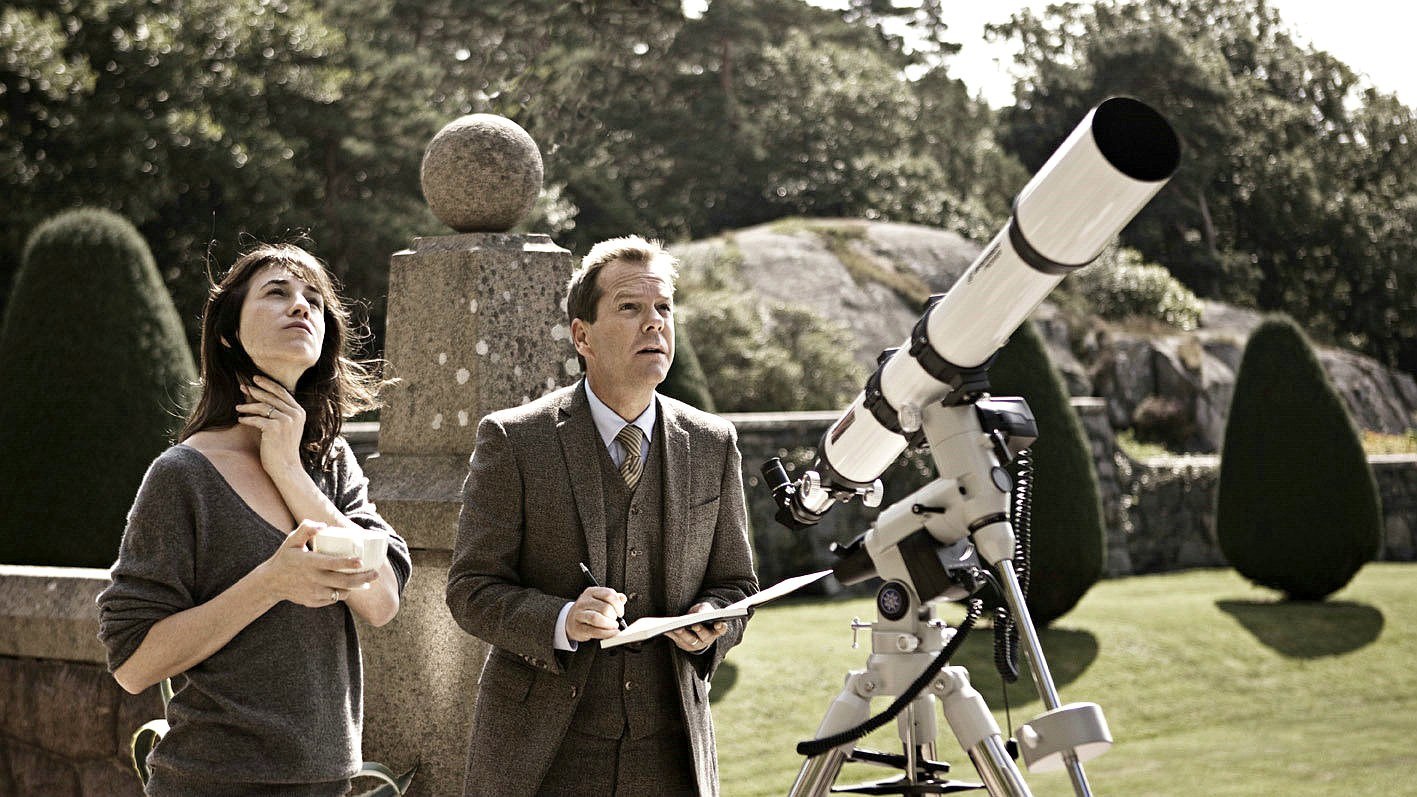 Charlotte Gainsbourg stars as Claire and Kiefer Sutherland stars as John in Magnolia Pictures' Melancholia (2011)