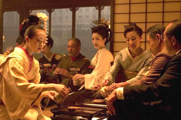 Zhang Ziyi, Gong Li and Michelle Yeoh in Columbia Pictures' Memoirs of a Geisha (2005)