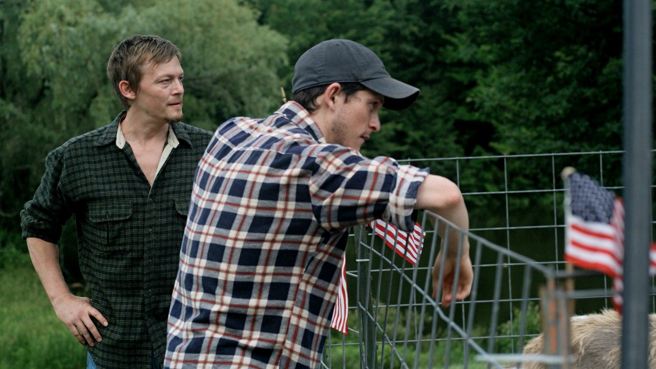 Norman Reedus stars as Dennis Burrows and Jonathan Tucker stars as Shane Loakin in Red Flag Releasing's Meskada (2010)