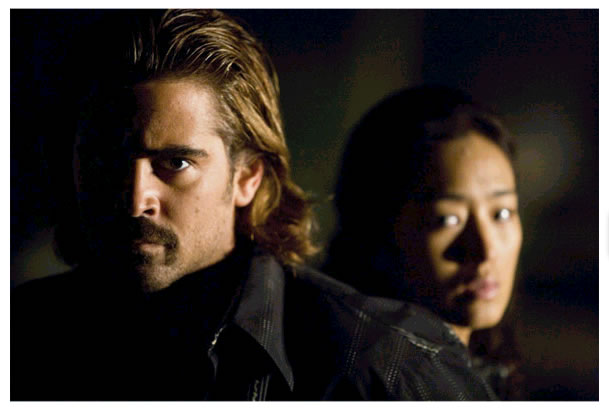 Colin Farrell as Det. Sonny Crockett and Gong Li as Isabella in Universal Pictures' Miami Vice (2006)
