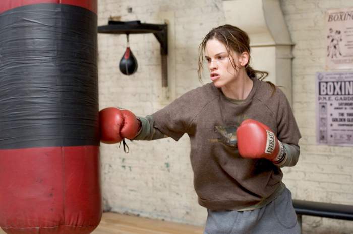 Hilary Swank as Maggie Fitzgerald in Warner Bros.' Million Dollar Baby (2004)