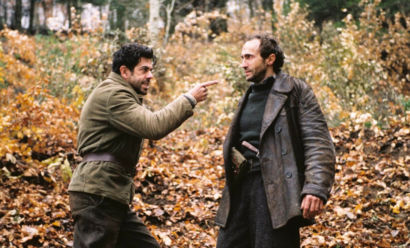 Pierfrancesco Favino stars as Peppi 'The Great Butterfly' Grotta and Sergio Albelli stars as Rodolfo in Buena Vista Pictures' Miracle at St. Anna (2008)