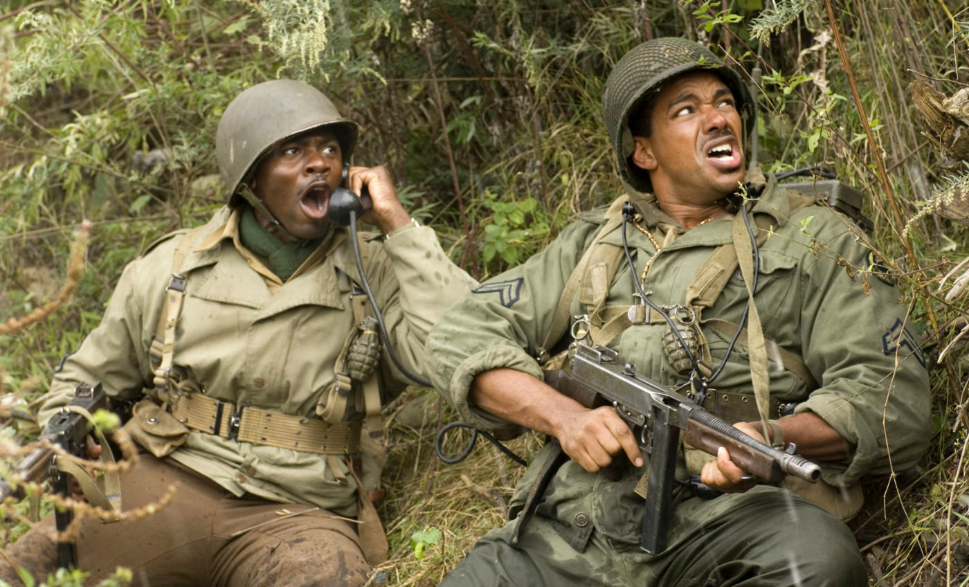 Derek Luke stars as 2nd Staff Sergeant Aubrey Stamps and Laz Alonso stars as Corporal Hector Negron in Buena Vista Pictures' Miracle at St. Anna (2008)