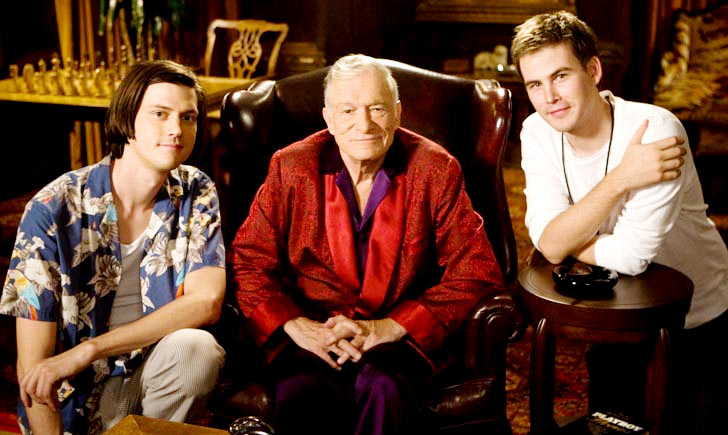 Trevor Moore, Hugh Hefner and Zach Cregger in Fox Searchlight Pictures' Miss March (2009)