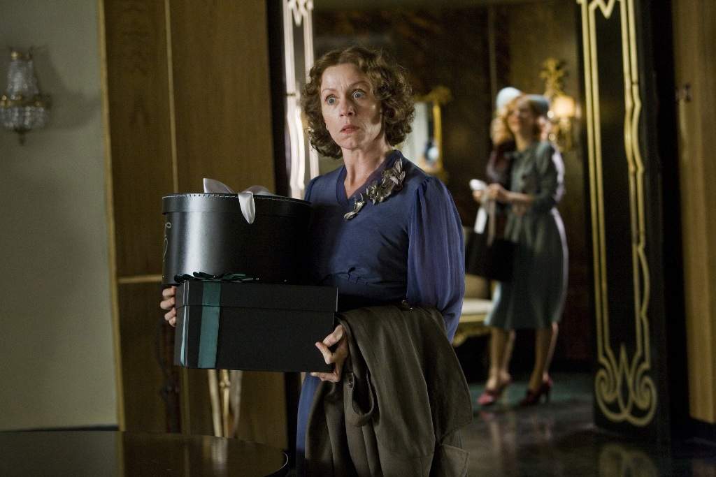 Frances McDormand as Miss Pettigrew in Focus Features' MISS PETTIGREW LIVES FOR A DAY (2008)