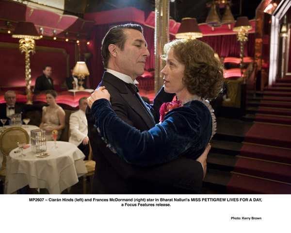 Ciaran Hinds and Frances McDormand in Focus Features' MISS PETTIGREW LIVES FOR A DAY (2008)