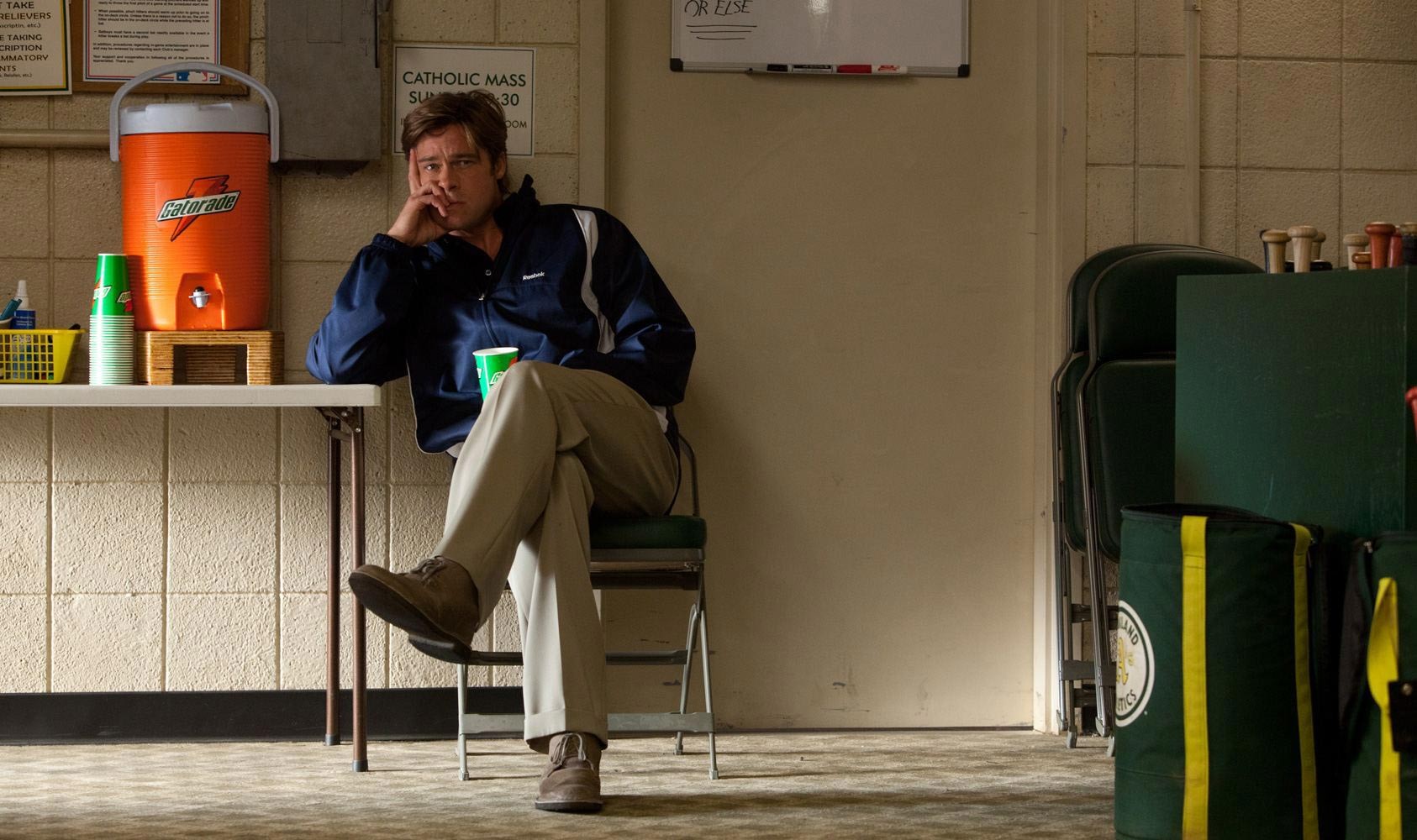 Brad Pitt stars as Billy Beane in Columbia Pictures' Moneyball (2011)