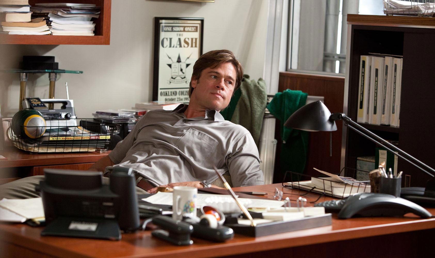 Brad Pitt stars as Billy Beane in Columbia Pictures' Moneyball (2011)