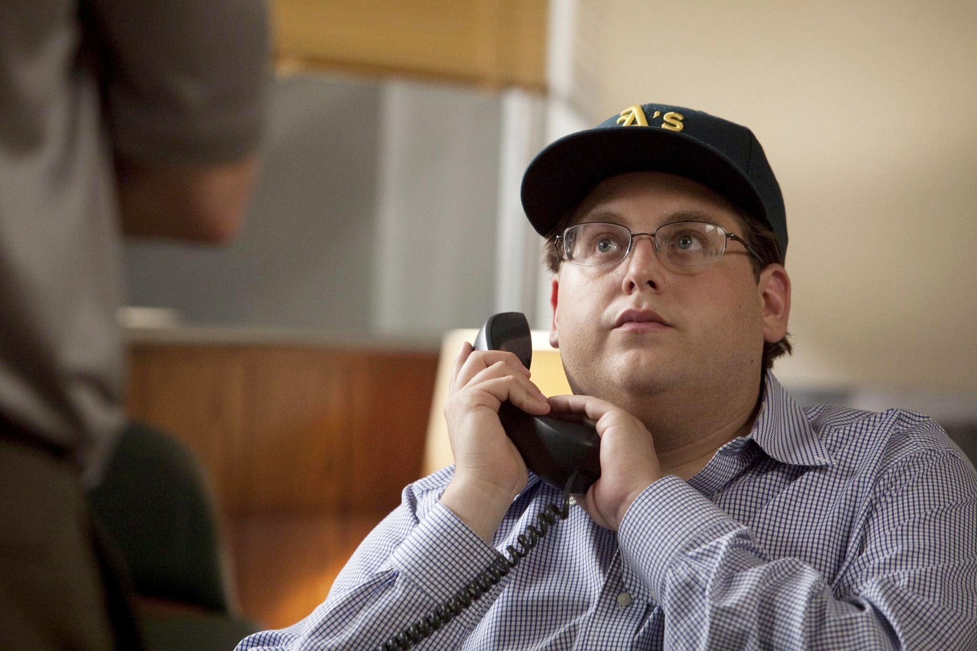 Jonah Hill stars as Peter Brand in Columbia Pictures' Moneyball (2011)