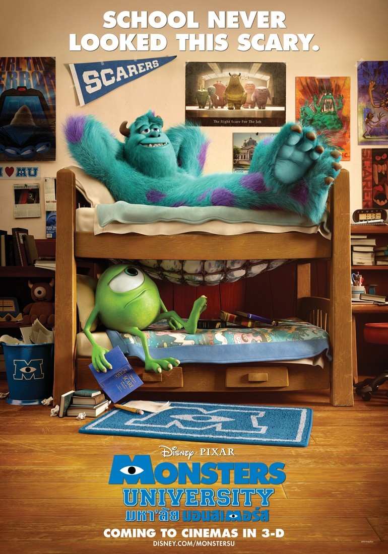 Poster of Walt Disney Pictures' Monsters University (2013)