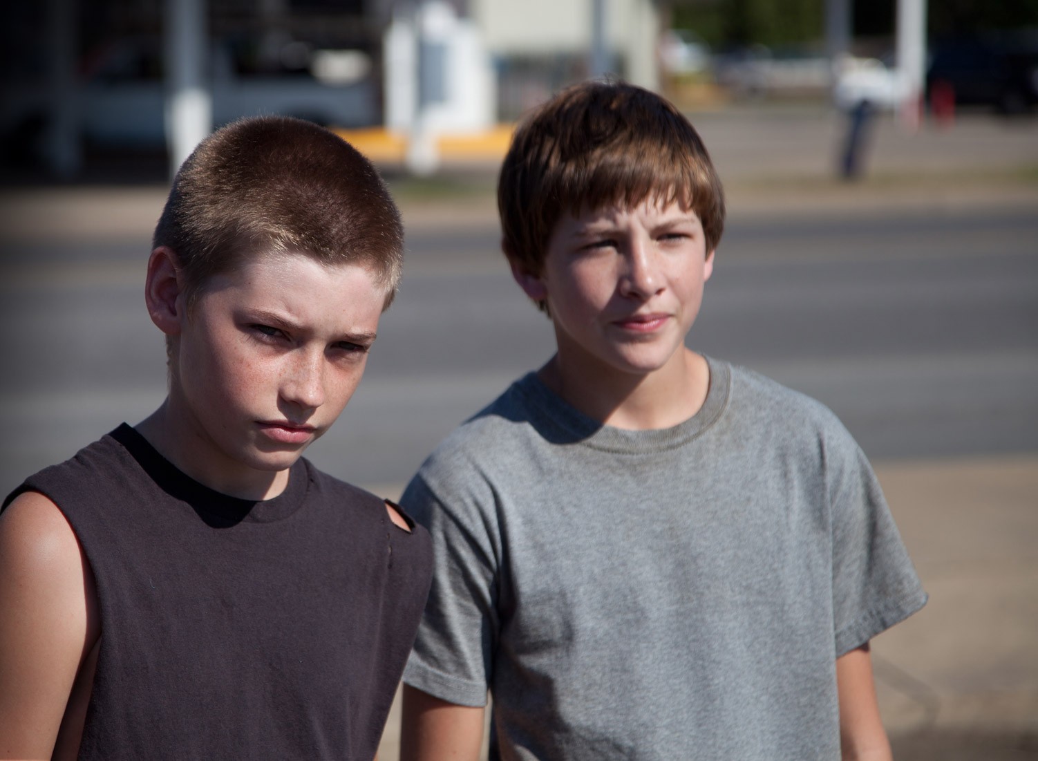 Jacob Lofland stars as Neckbone and Tye Sheridan stars as Ellis in Roadside Attractions' Mud (2013)