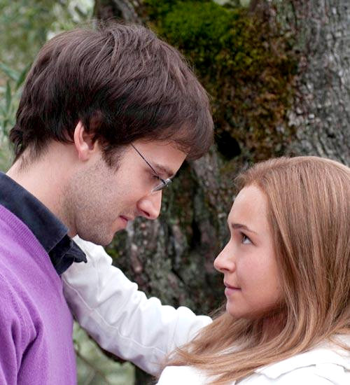 Paolo Romio stars as Raffaele Sollecito and Hayden Panettiere stars as Amanda Knox in Lifetime's Amanda Knox: Murder on Trial in Italy (2011)