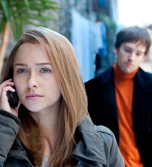 Hayden Panettiere stars as Amanda Knox and Paolo Romio stars as Raffaele Sollecito in Lifetime's Amanda Knox: Murder on Trial in Italy (2011)