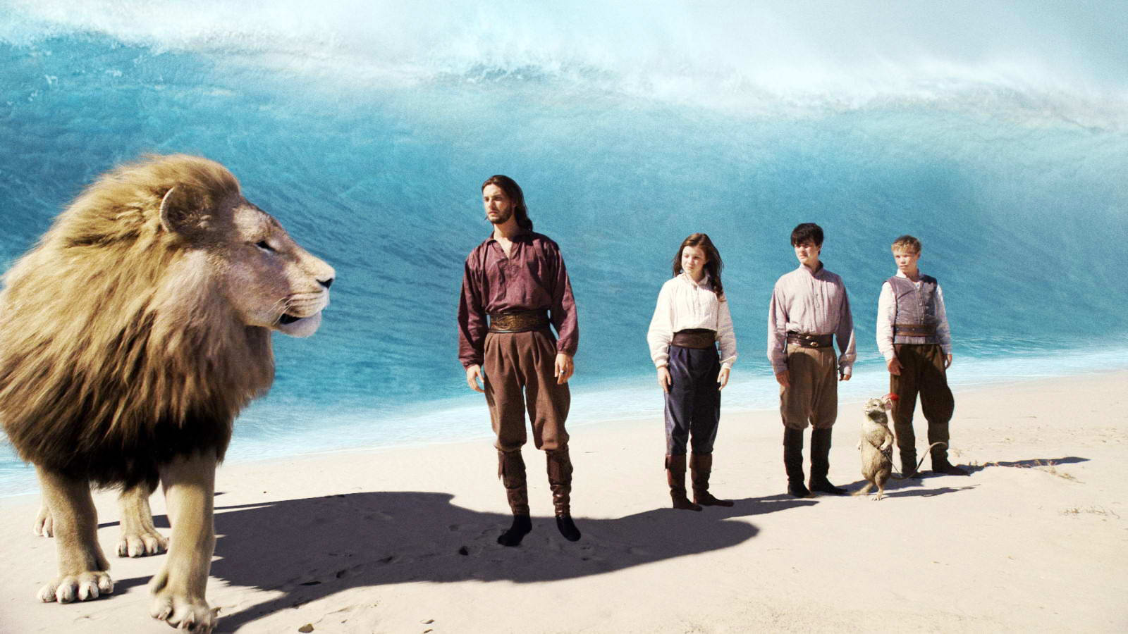 Ben Barnes, Georgie Henley and Skandar Keynes in Fox Walden's The Chronicles of Narnia: The Voyage of the Dawn Treader (2010)