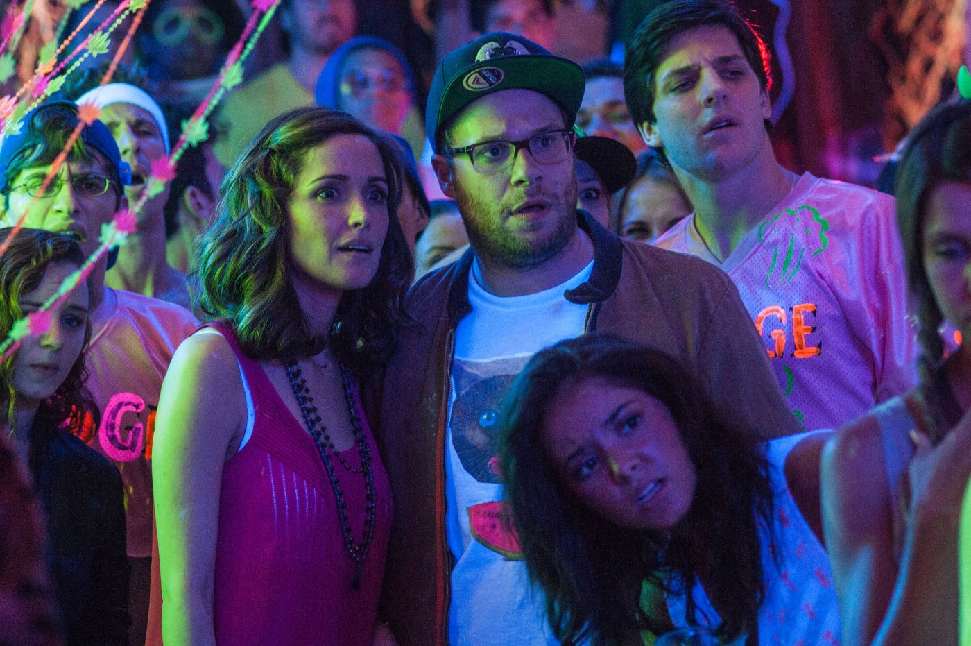 Rose Byrne stars as Kelly Radner and Seth Rogen stars as Mac Radner in Universal Pictures' Neighbors (2014)