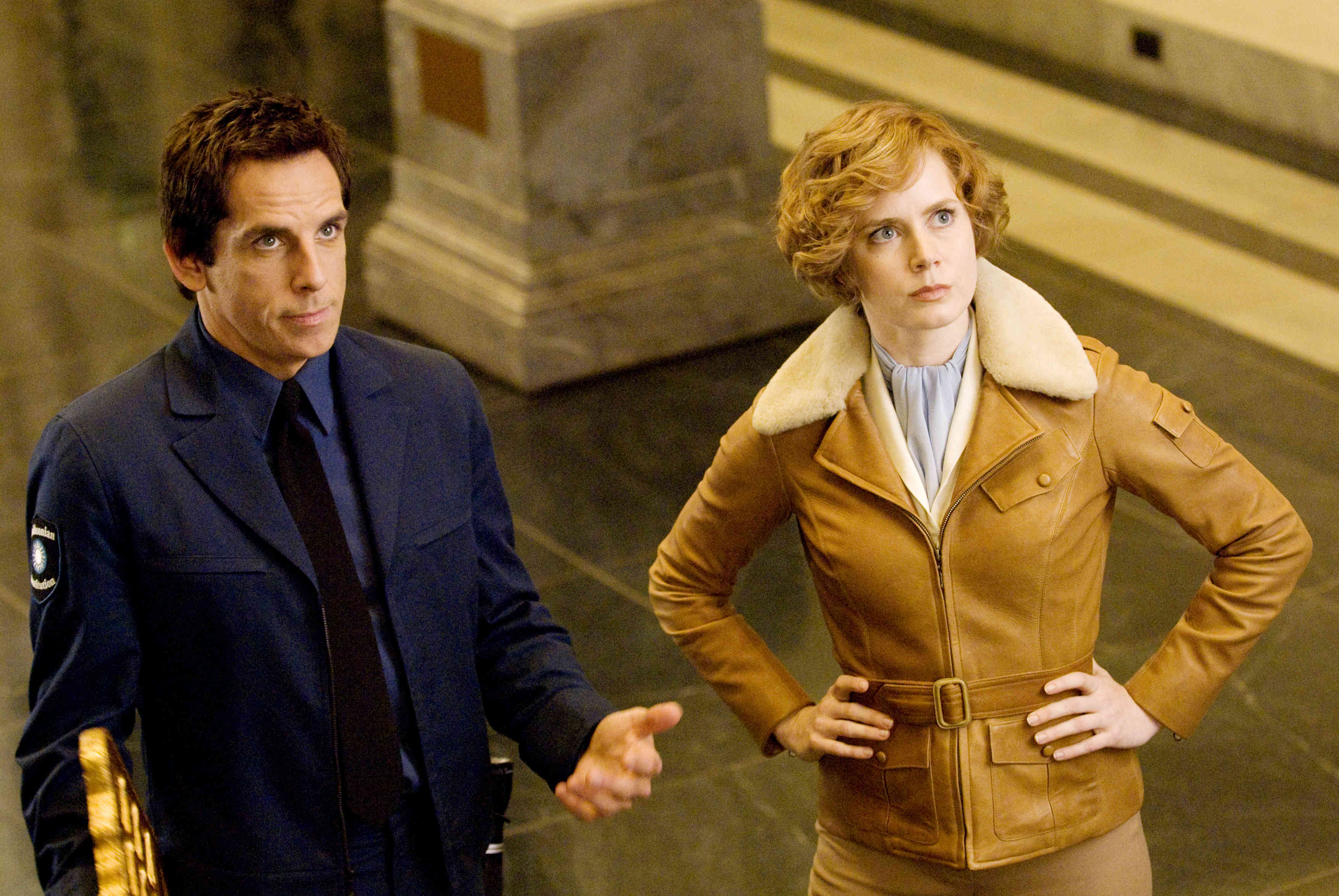 Ben Stiller stars as Larry Daley and Amy Adams stars as Amelia Earhart in 20th Century Fox's Night at the Museum 2: Battle of the Smithsonian (2009)