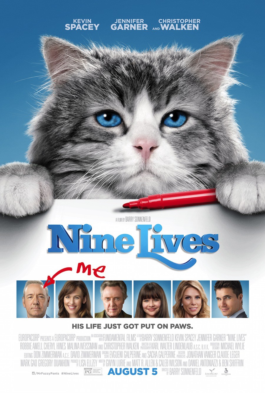 Poster of EuropaCorp's Nine Lives (2016)