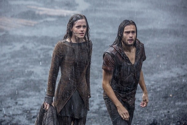 Emma Watson stars as Ila and Douglas Booth stars as Shem in Paramount Pictures' Noah (2014)
