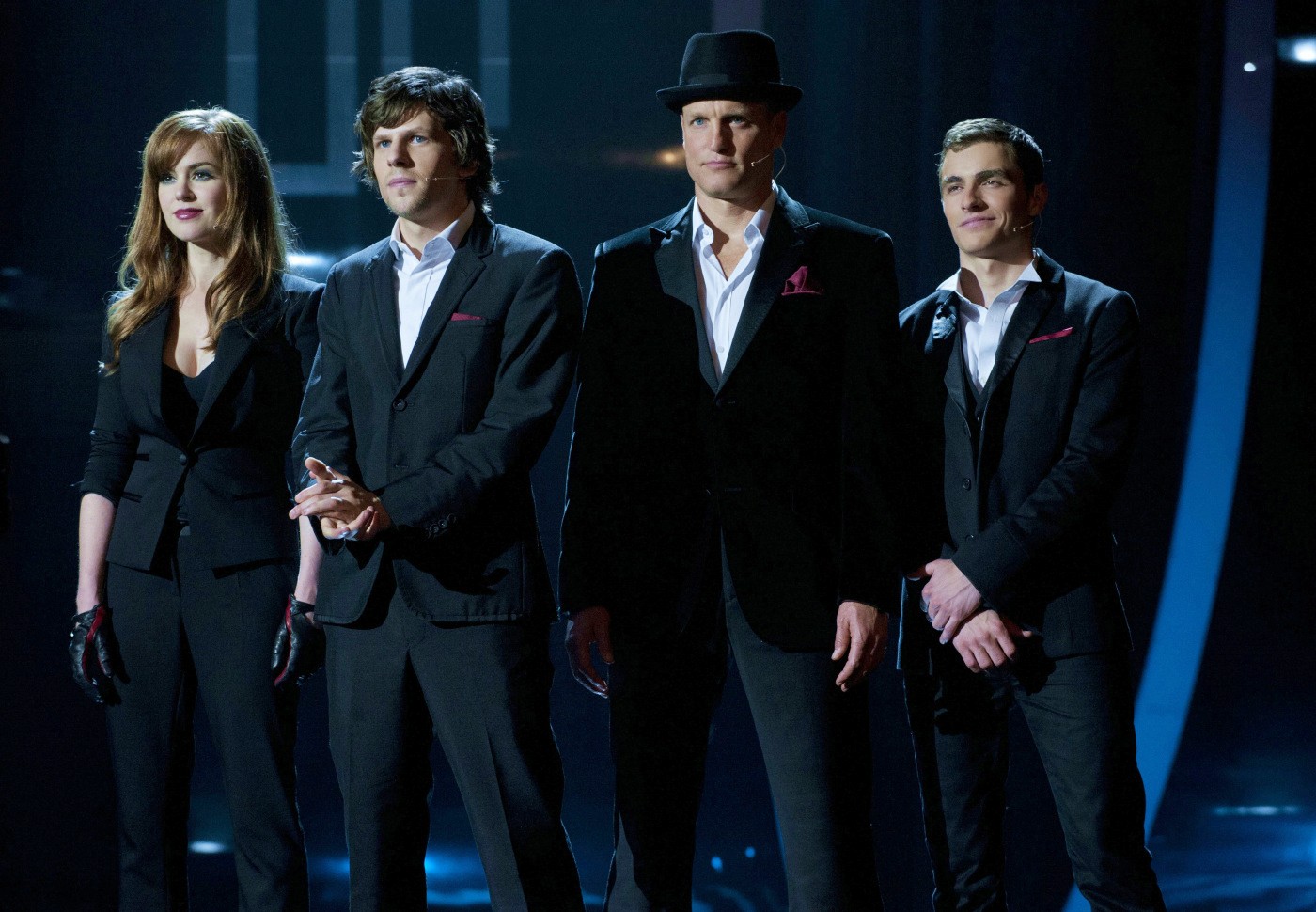 Isla Fisher, Jesse Eisenberg, Woody Harrelson and Dave Franco in Summit Entertainment's Now You See Me (2013)