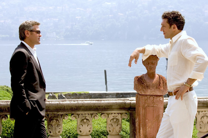 George Clooney and Vincent Cassel in Warner Bros.' Ocean's Twelve (2004)