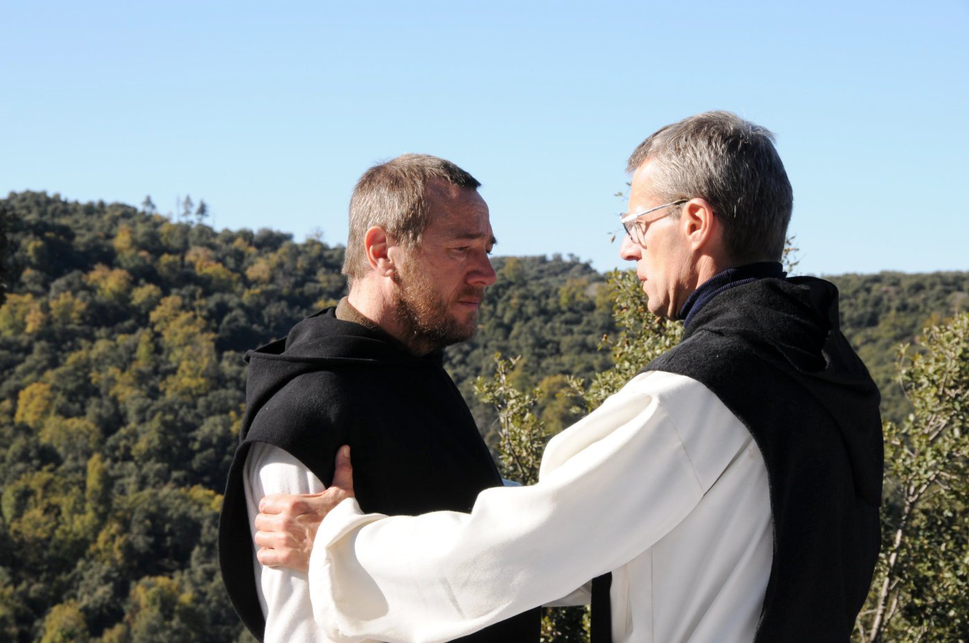 Olivier Rabourdin stars as Christophe and Lambert Wilson stars as Christian in Sony Pictures Classics' Of Gods and Men (2011)