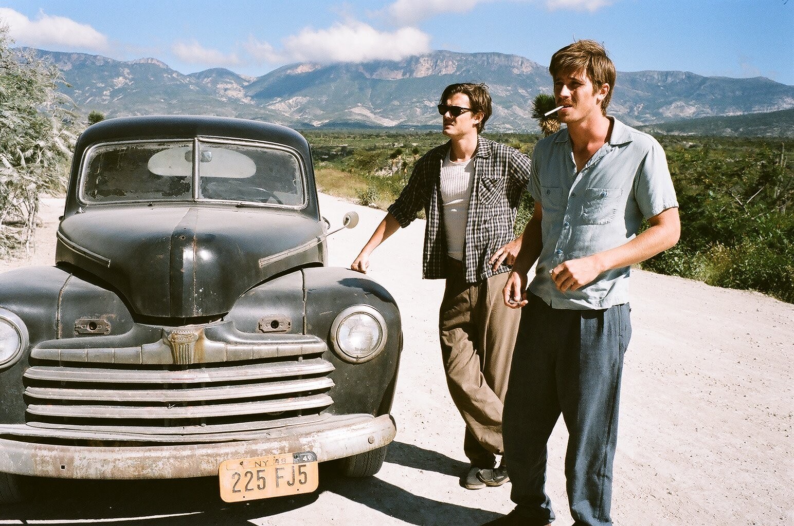 Sam Riley stars as Sal Paradise and Garrett Hedlund stars as Dean Moriarty in IFC Films' On the Road (2012)