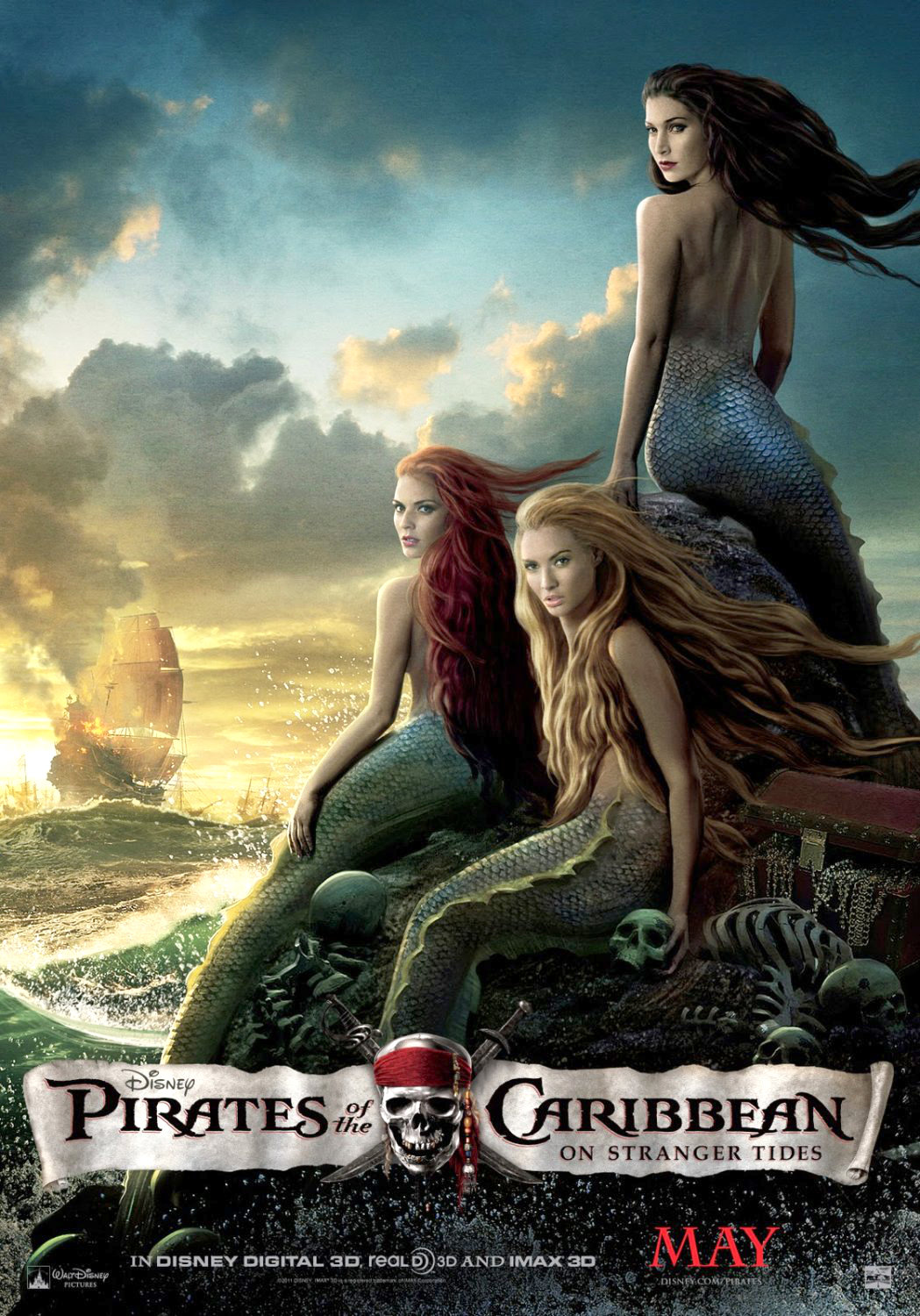 Poster of Walt Disney Pictures' Pirates of the Caribbean: On Stranger Tides (2011)