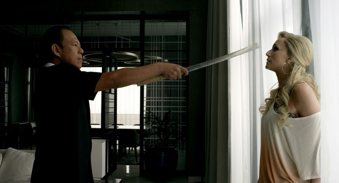Vithaya Pansringarm stars as Chang and Kristin Scott Thomas stars as Jenna in RADiUS-TWC's Only God Forgives (2013)