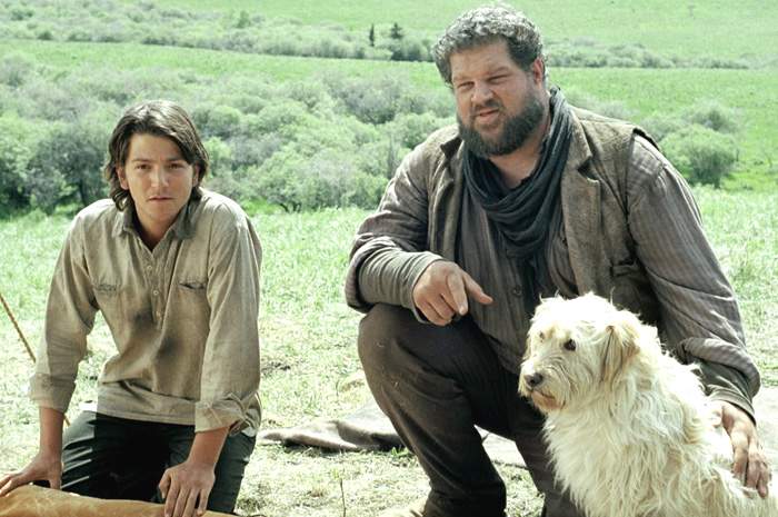 Diego Luna and Abraham Benrubi in Buena Vista Pictures' Open Range (2003)