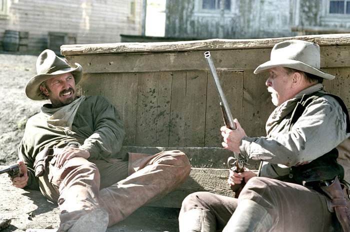 Kevin Costner and Robert Duvall in Buena Vista Pictures' Open Range (2003)