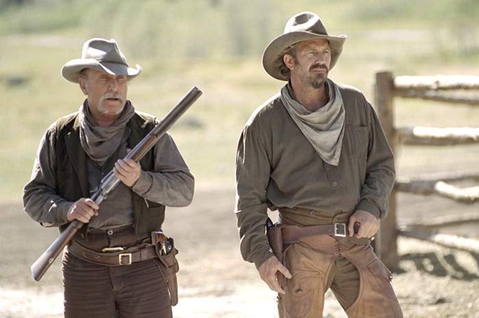 Kevin Costner and Robert Duvall in Buena Vista Pictures' Open Range (2003)