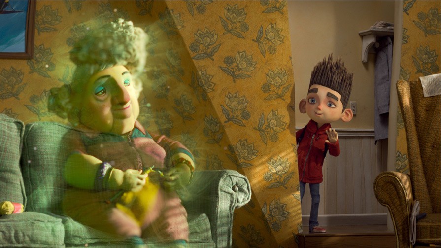 The ghost of Norman's Grandmother and Norman from Focus Features' ParaNorman (2012)