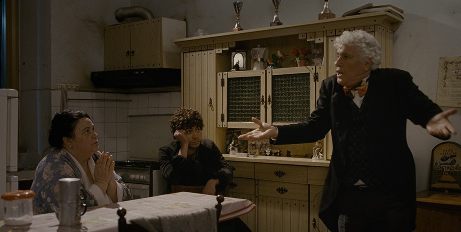 Riccardo Scamarcio and Ninetto Davoli in Kino Lorber' Pasolini (2014)