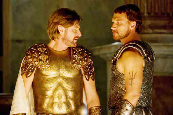 Sean Bean stars as Zeus and Kevin McKidd stars as Poseidon in Fox 2000 Pictures' Percy Jackson & the Olympians: The Lightning Thief (2010)