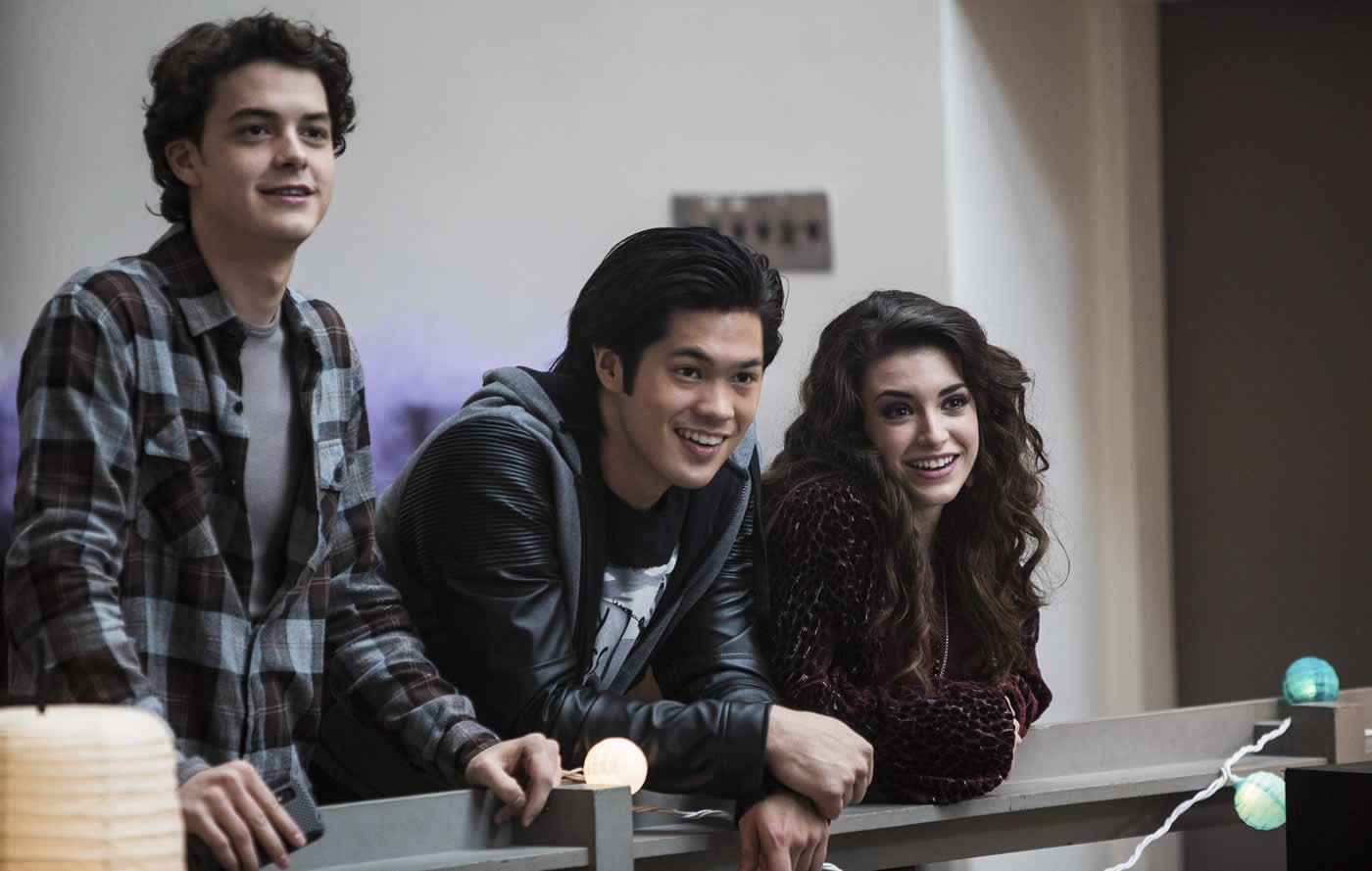 Israel Broussard, Ross Butler and Daniela Bobadilla in Lifetime's Perfect High (2016)