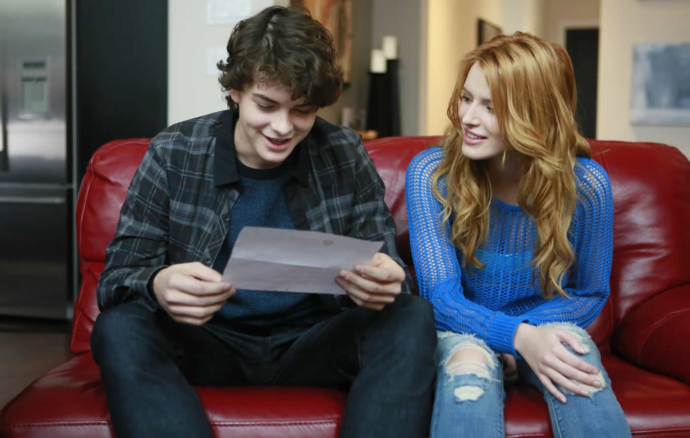 Israel Broussard stars as Carson and Bella Thorne stars as Amanda in Lifetime's Perfect High (2016)