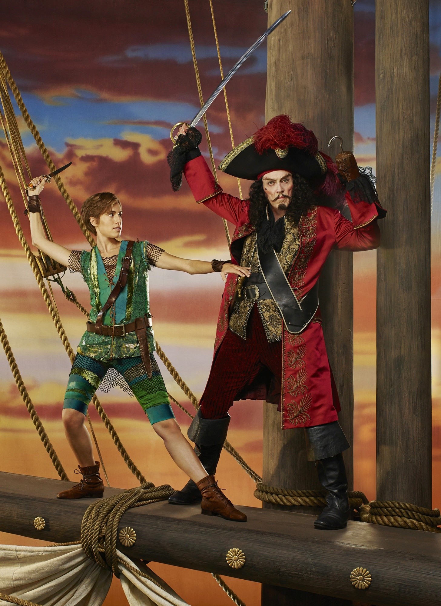 Allison Williams stars as Peter Pan and Christopher Walken stars as Captain Hook in NBC's Peter Pan Live (2014)