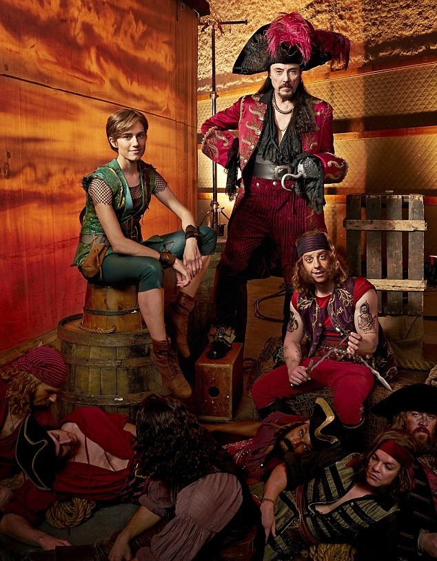 Allison Williams, Christopher Walken and Christian Borle in NBC's Peter Pan Live (2014)