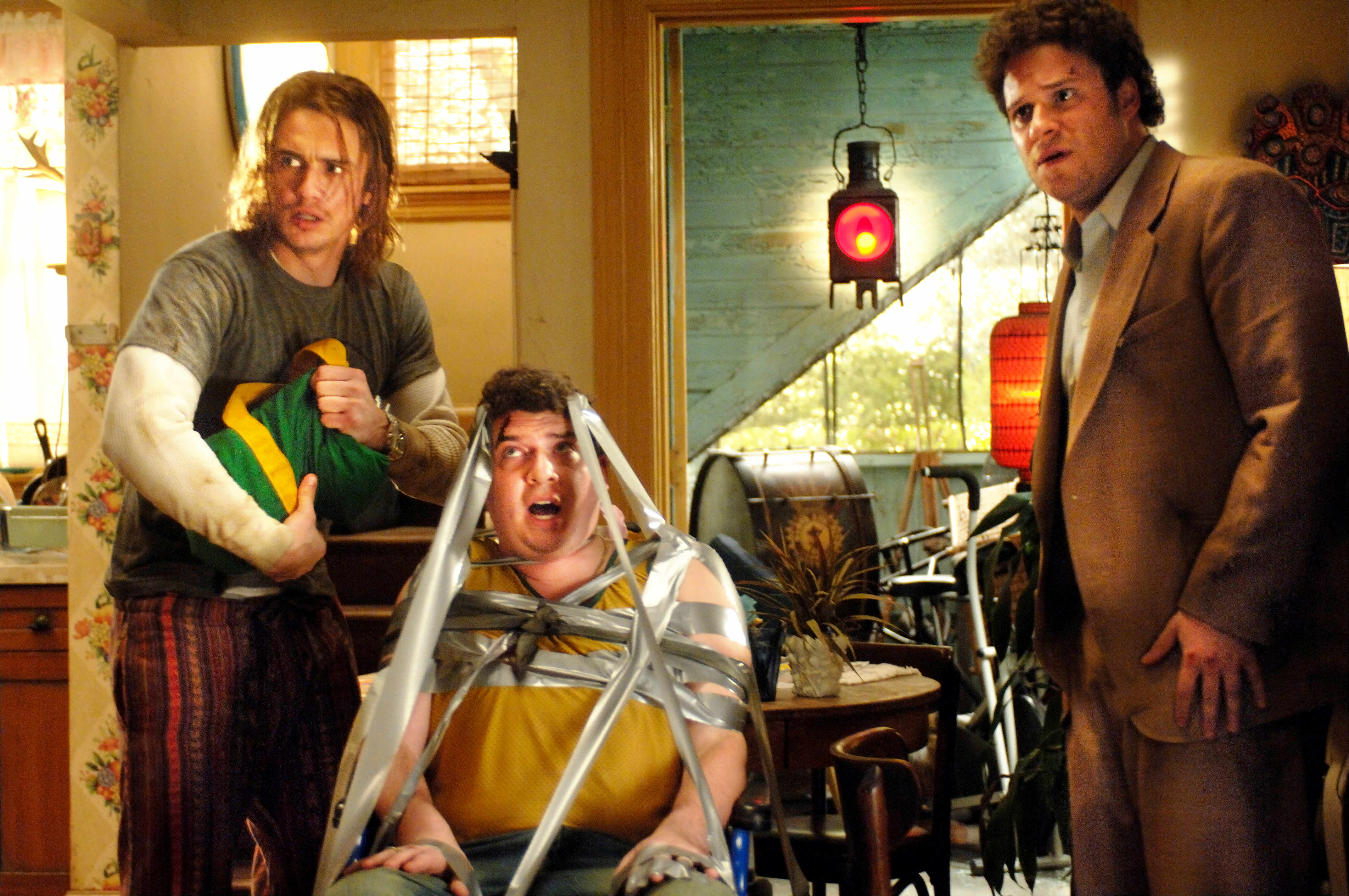 James Franco, Danny McBride and Seth Rogen in Columbia Pictures' Pineapple Express (2008)
