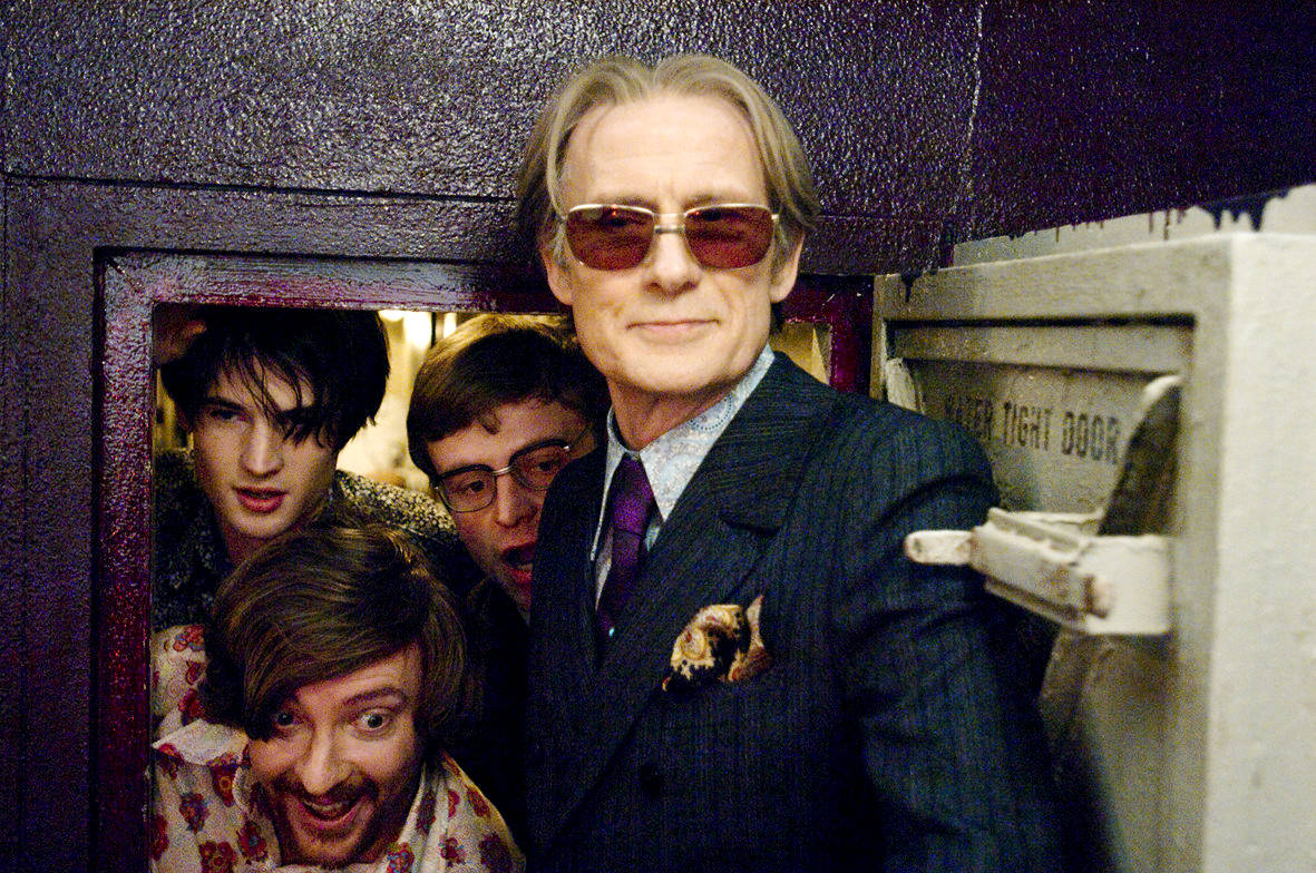 Tom Sturridge, Rhys Darby, Nick Frost and Bill Nighy in Focus Features' Pirate Radio (2009)