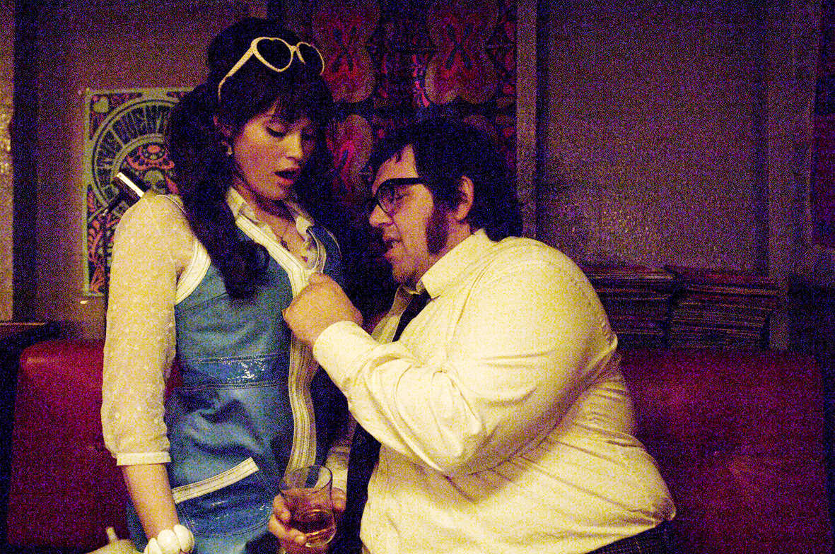 Gemma Arterton stars as Desiree and Nick Frost stars as 'Doctor' Dave in Focus Features' Pirate Radio (2009)