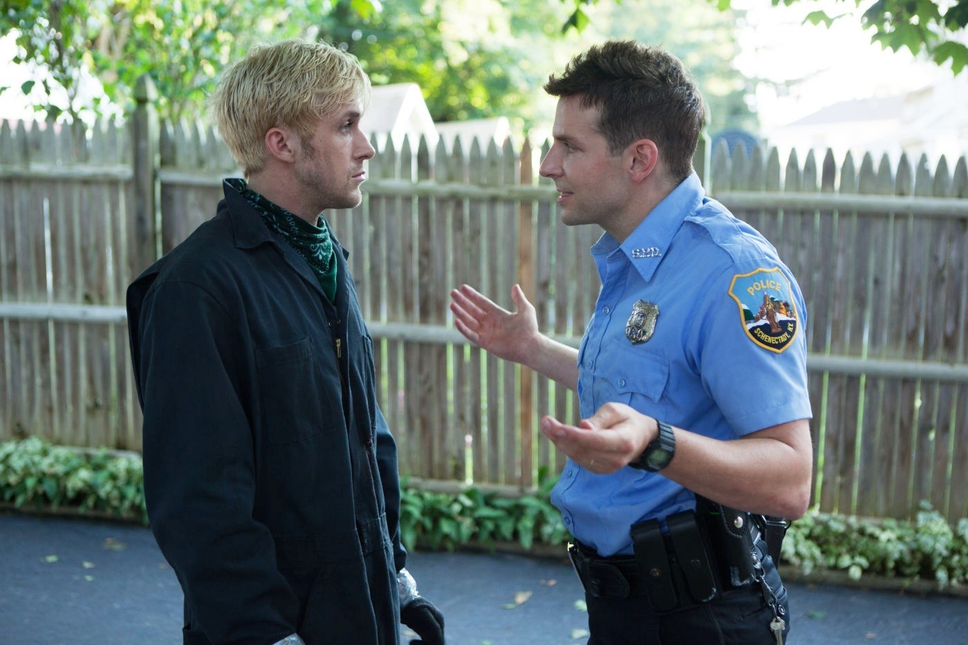 Ryan Gosling stars as Luke and Bradley Cooper stars as Avery Cross in Focus Features' The Place Beyond the Pines (2013)