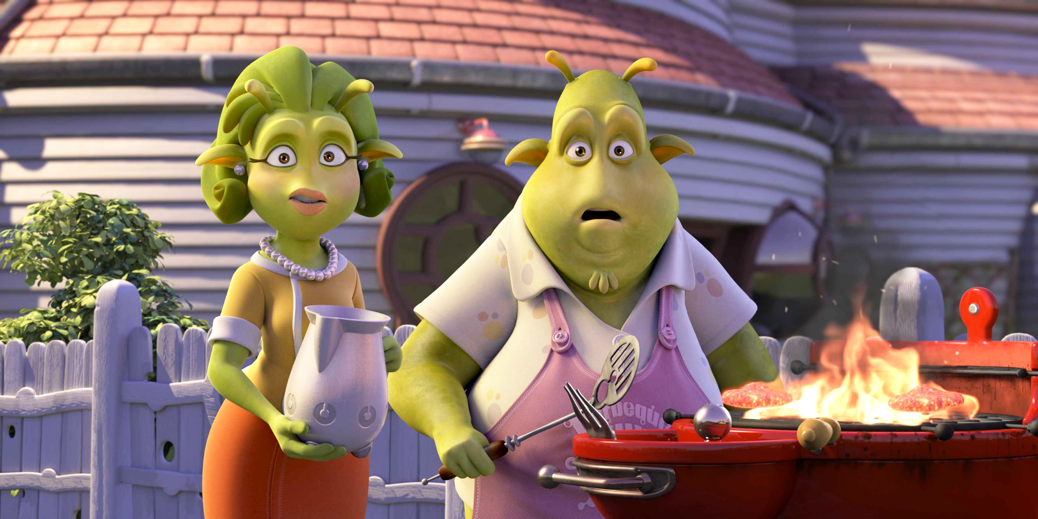 A scene from TriStar Pictures' Planet 51 (2009)